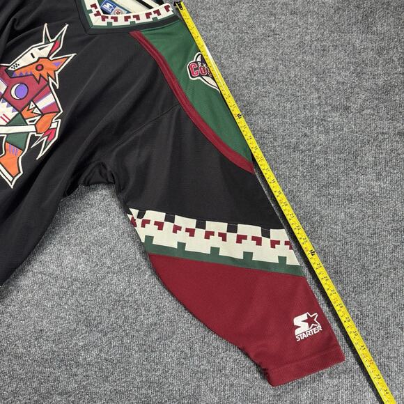 Vintage Phoenix Coyotes Starter Jersey Men’s XL Black Embroidered 90s Kachina - Picture 12 of 12